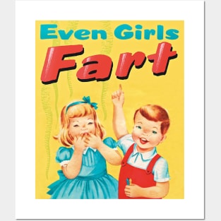 girl fart Posters and Art